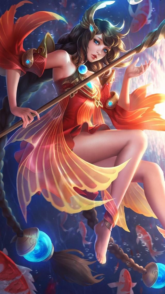 王者荣耀游戏壁纸1080自适应手机屏幕的高清图，美得无与伦比~