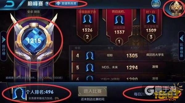 王者荣耀攻略_新模式巅峰赛初体验 上国服最强再不需要掉分  第5张