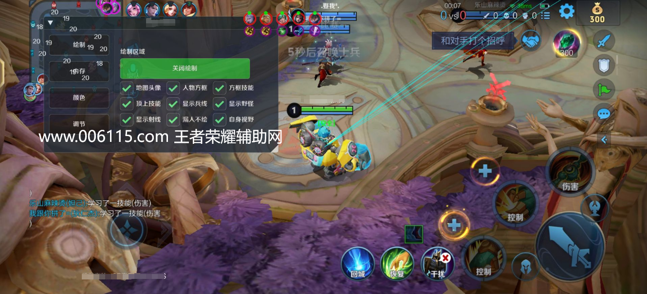 王者荣耀辅助【骑士定制内核】透视/上帝视角/兵线轨迹/野怪计时/回城提示/龙王血量/视野判断/英雄距离/残血变色/自动斩杀等功能